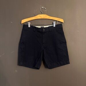 Classic Navy J.Crew Men's Shorts with 7 inch inseam